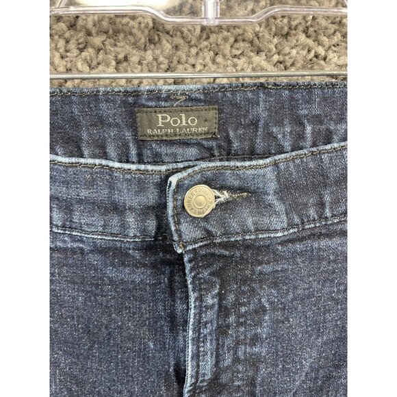 Polo Ralph Lauren Jeans Men 44B X 30 Blue Denim Cotton Prospect Straight Stretch - Picture 5 of 16
